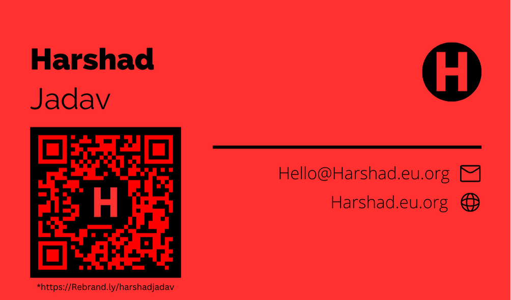 Harshad Jadav's Visiting Card